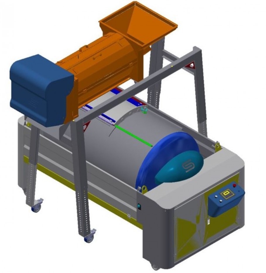 Układ maszyn w winnicy Morena Układ maszyn w winnicy Morena