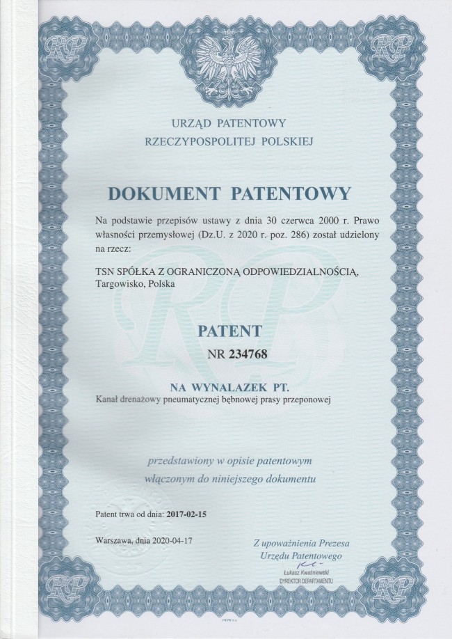 Dokument patentowy Dokument patentowy